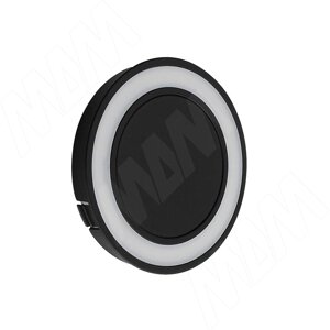 MORPHO Точечный светильник круглый, врезной, черный, 24V, теплый и нейтральный белый 2700-4000К, 5W (MO24-RNO-F-BLNWW5)