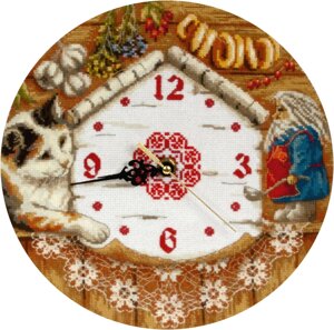Набор для вышивания PANNA "Часы. Домовенок Поварешкин"