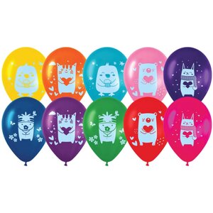 Набор воздушных шаров MESHU "Kids friends" М12/30 см, 50 шт, пастель, ассорти
