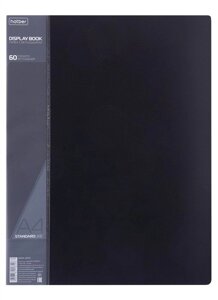 Папка 60ф А4 STANDARD пластик 0,7мм, черная