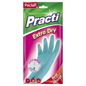 Перчатки латексные Paclan Practi Extra Dry M