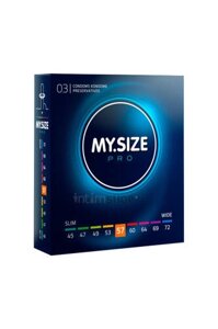 Презервативы ультратонкие MY. SIZE PRO размер 57, 3 шт