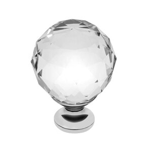 Ручка-кнопка с кристаллом GZ-CRPA40-01 хром