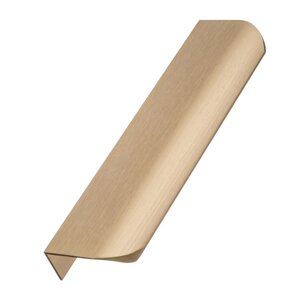 Ручка мебельная алюминиевая HEXA 96мм/150мм, светлое брашированное золото
