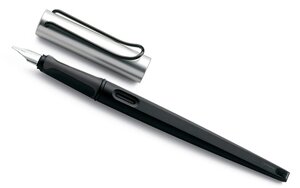 Ручка перьевая для каллиграфии LAMY 011 joy, 1,9 мм Черно-серебристый