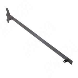 VERTIKO Полкодержатель наклонный для деревянной полки 18 мм, центральный, графит (VR50SR18CGP)