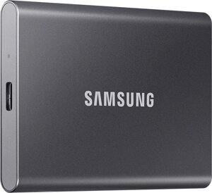 Внешний накопитель Samsung SSD USB 3.2 T7 500 ГБ серый