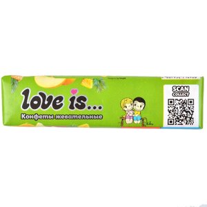 Жевательная конфета Love is: дыня-ананас