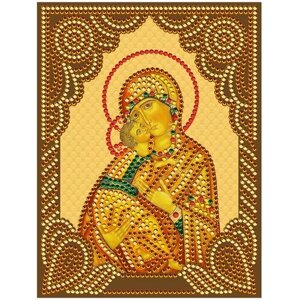 Алмазная мозаика "Владимирская Божия Матерь", 15x20, см, Molly