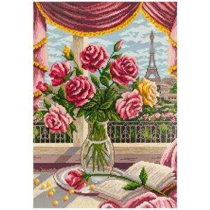 Алмазная вышивка «Окно в Париж», 35x50 см, Фрея
