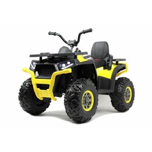 Детский электроквадроцикл RiverToys H999HH 4WD, желтый