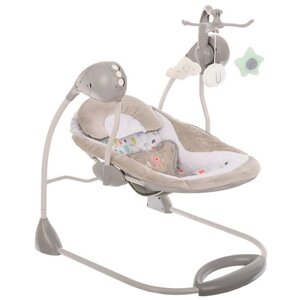 Электрокачели Pituso Ariola серый/Качели для детей, электрическая шезлонг для детей, колыбель с Bluetooth, качающееся кресло, детская кроватка, люлька, музыкальный пульт дистанционного управления