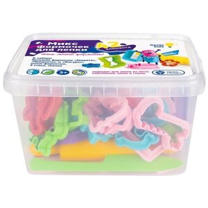 Genio Kids Набор для лепки Микс формочек для лепки LEP090.26 кг, разноцветный