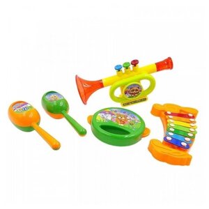 Игровой набор музыкальных инструментов, 5 предметов, 24.5x30x7см - ABtoys [D-00059]