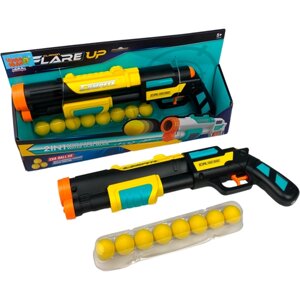 Игрушечное оружие бластер 2 в 1 водяной и с мягкими пулями шариками, подарок для мальчика, 2 цвета, 648-50/ZY1122570