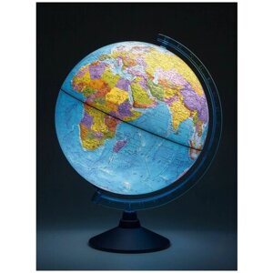 Интерактивный глобус Земли физико-политический, 32 см., с подсветкой от батареек + VR очки