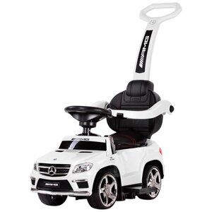 Каталка с ручкой RiverToys Mercedes-Benz A888AA-H со звуковыми эффектами - черная