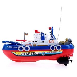 Катер Сима-ленд Пожарная охрана Fire Boat 6989391, 36.5 см, синий/красный/желтый/белый