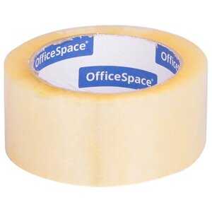 Клейкая лента упаковочная OfficeSpace, 48мм*100м, 45мкм, ШК (арт. 219506)
