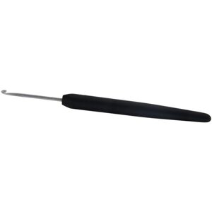 KnitPro Крючок для вязания с эргономичной ручкой "Basix Aluminum" 3мм, алюминий, серебристый/черный, KnitPro, арт. 30813