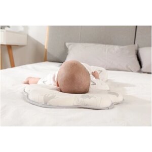 Комплект ортопедическая подушка высота 1 см. для новорожденного со съемной наволочкой CHOC CHICK + дополнительная наволочка