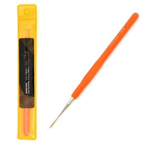 Крючки для вязания Maxwell Gold односторонние с золотой головкой, 0,8 мм, никель оранжевый MAXW. 8200