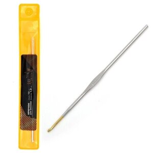 Крючки для вязания Maxwell односторонние с золотой головкой MAXW. 7238, никель 1,9мм, 12 см