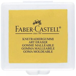 Ластик-клячка Faber-Castell, формопласт, 40*35*10мм, ассорти, пластик. контейнер