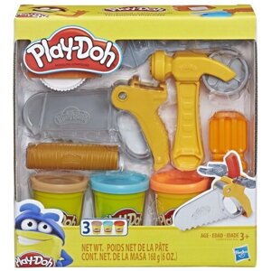 Масса для лепки Play-Doh Строительные инструменты (E3565/E3342) 3 цв.
