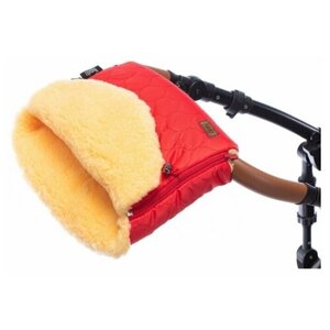 Муфта меховая для коляски Nuovita Polare Pesco (Rosso/Красный)