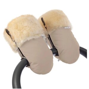 Муфта-рукавички для коляски Esspero Double (Натуральная шерсть) ( Navy)