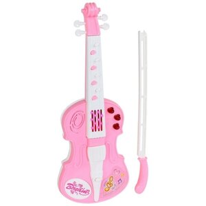 Музыкальный инструмент детский, скрипка игрушечная со световыми и звуковыми эффектами, скрипка детская игрушка