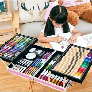 Набор для творчества детский/ Набор для рисования/ Подарочный набор для рисования в чемодане/
