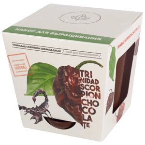 Набор для выращивания Plant Republic Перец острый Тринидад Скорпион Шоколадный, 1 эксперимент