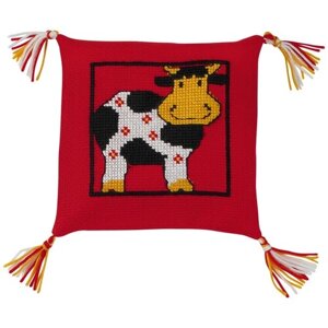 Набор для вышивания Корова, подушка 28 х 28 см* PERMIN 83-4196