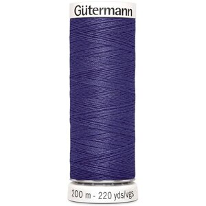 Нить Gutermann Sew-all 748277 для всех материалов, 200 м, 100% полиэстер (086 фиолетовый джинс), 5 шт
