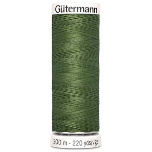 Нить Gutermann Sew-all 748277 для всех материалов, 200 м, 100% полиэстер (148 тёмно-оливковый), 5 шт