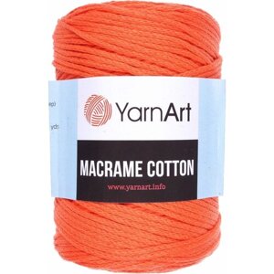 Нить вязальная YarnArt Macrame Cotton, 80 % хлопок, 20 % полиэстер, 250 г, 225 м, 1 шт., оранжевый