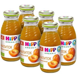 Органический абрикосовый сокосодержащий напиток HiPP, 200гр/1шт