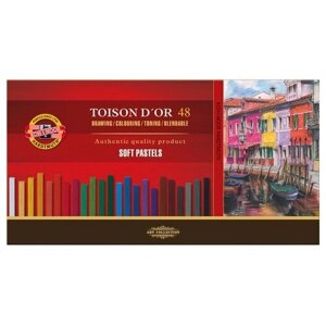 Пастель сухая художественная 48 цветов, Soft Koh-I-Noor TOISON D`OR 8586