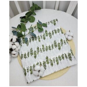 Пеленка муслиновая "Ёжики с кактусами" размер 100х120 см