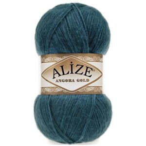 Пряжа Alize Angora Gold, 20 % шерсть, 80 % акрил, 100 г, 550 м, 1 шт., 017 петроль