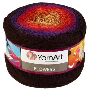 Пряжа YarnArt Flowers, 55 % хлопок, 250 г, 1000 м, 1 шт., 265