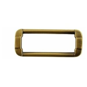 Рамка металлическая (кольцо овальное, ручкодержатель, пряжка однощелевая) 38х14 мм, антик/бронза, 50 шт.