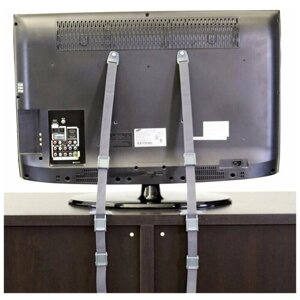Ремни от опрокидывания TV панели Safe&Care, 2 шт, графит