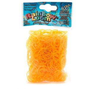 Резиночки для плетения браслетов RAINBOW LOOM, коллекция Леденцы, пастельный оранжевый