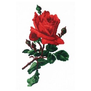 РС-студия Набор для вышивания Роза красная 32 x 18 см (491)