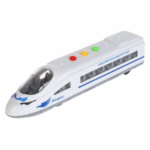 Скоростной поезд Технопарк свет, звук, 21,5 см, инерционный (1630046-R)