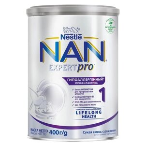 Смесь NAN 1 сухая молочная гипоаллергенная 400г с 0месяцев