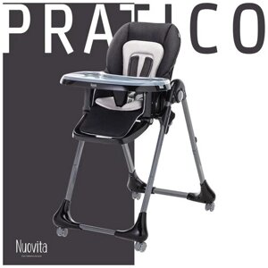 Стульчик для кормления Nuovita Pratico (Grigio scuro, grigio/Темно-серый, Серый)